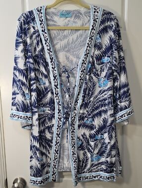 Letarte Cotton Knit Swimsuit Cover Up - Small